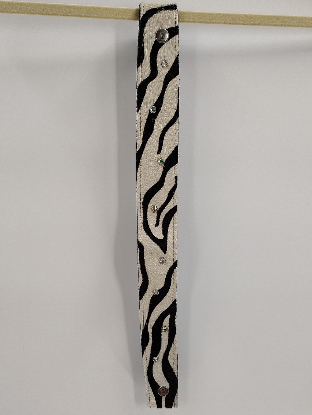 Two Bar West Hair On Stripe Animal Print Interchangeable Strap Snap On